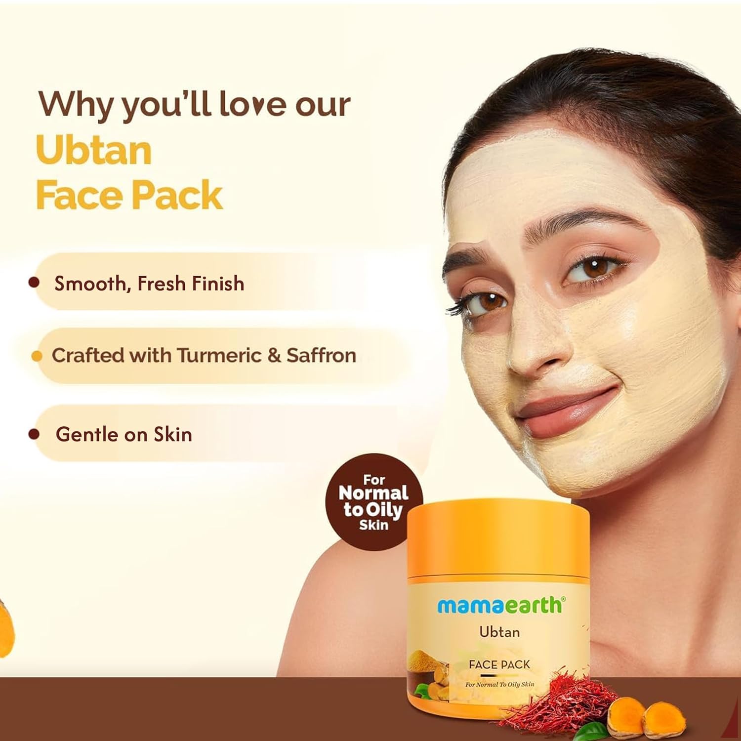 Mamaearth Ubtan Face Mask - 100 gm