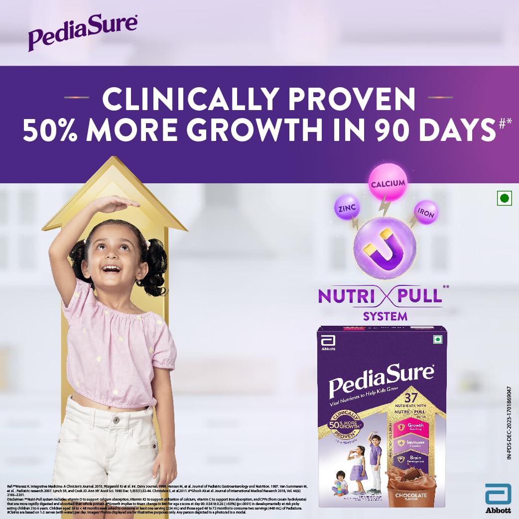 Pediasure Health and Nutrition Drink Powder for Kids Growth Chocolate - 950gm