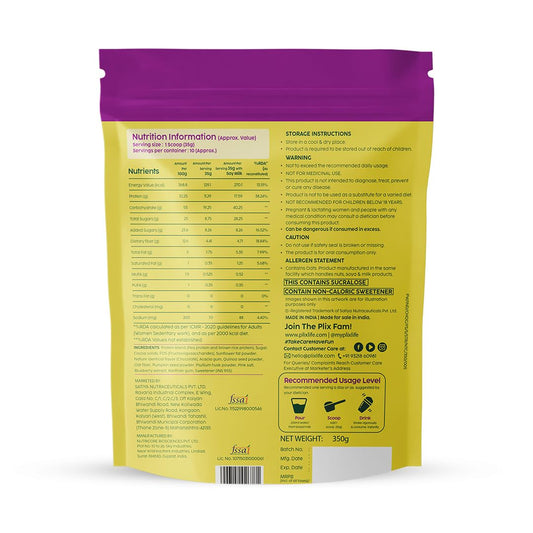 The Plant Fix Plix Fit & Slim Smoothie For Healthy Weight Management & Metabolism|(350g,Chocolate)