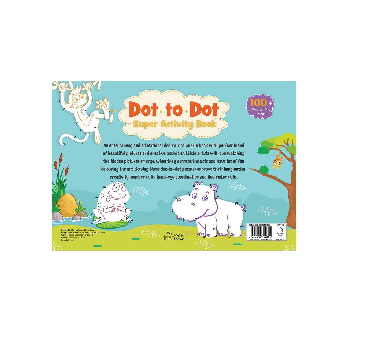 Dot to Dot Super Activity Book for Kids – Join the Dots and Reveal Fun Pictures | Hardcover – Coloring Book
