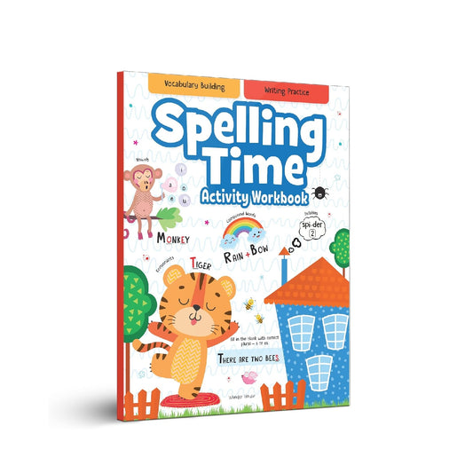 Spelling Time- Activitiy Workbook for Kids (Ages 6-8) I Vocublary Building I Writing Practice I Paperback