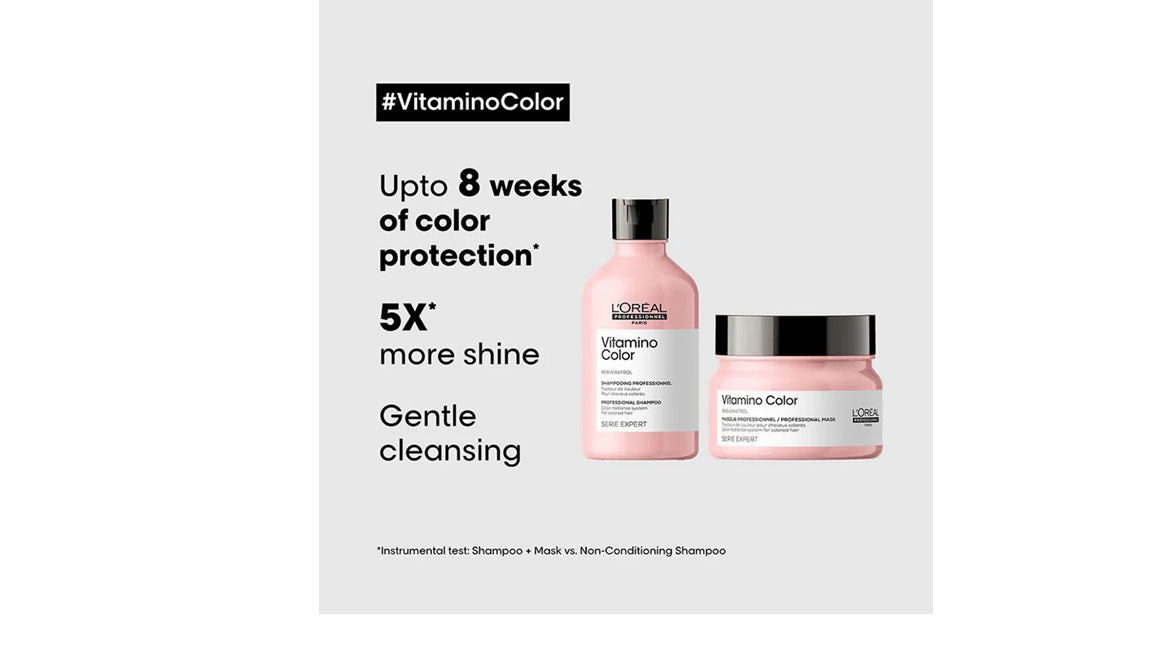 LOreal Professionnel Vitamino Color Shampoo & Hair Mask, Serie Expert - combo - 300ml + 250ml