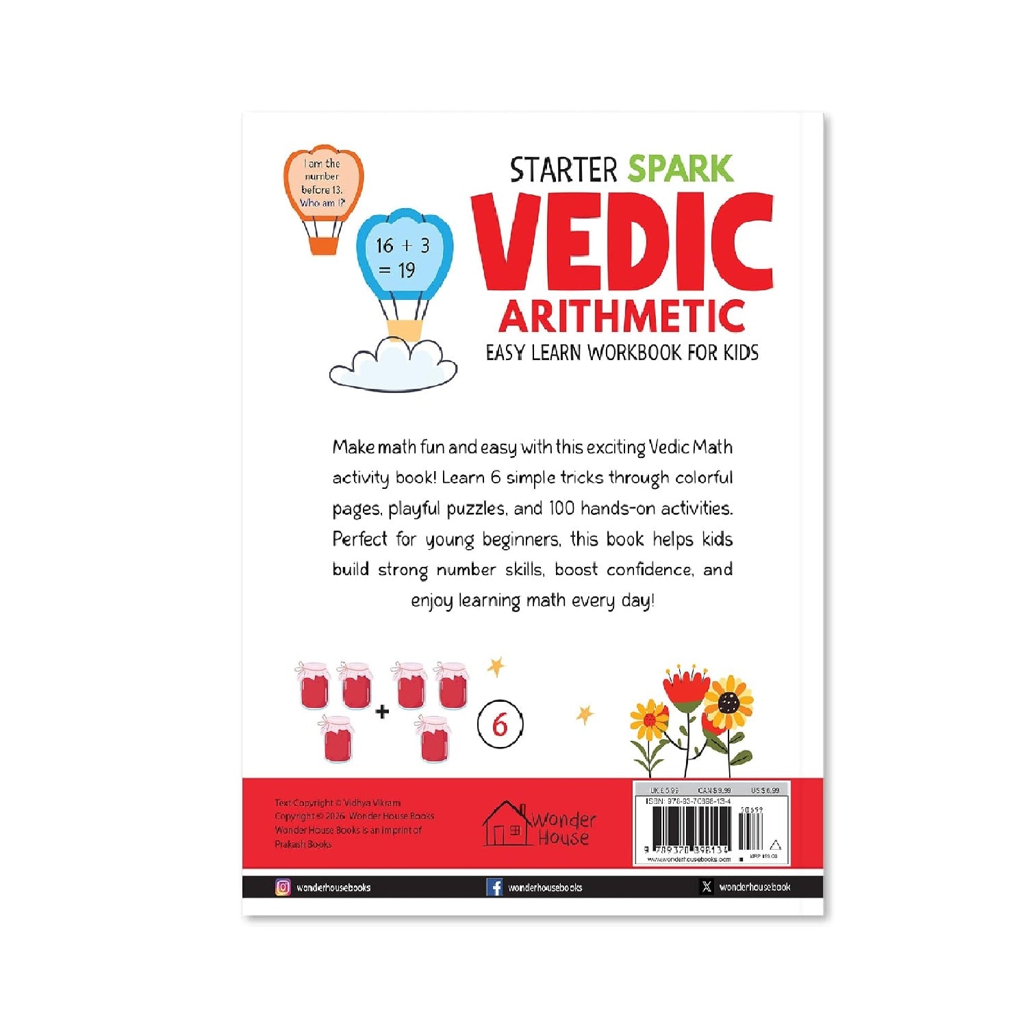 Starter Spark - Vedic Arithmetic: Easy Learn Work book For Kids Hardcover