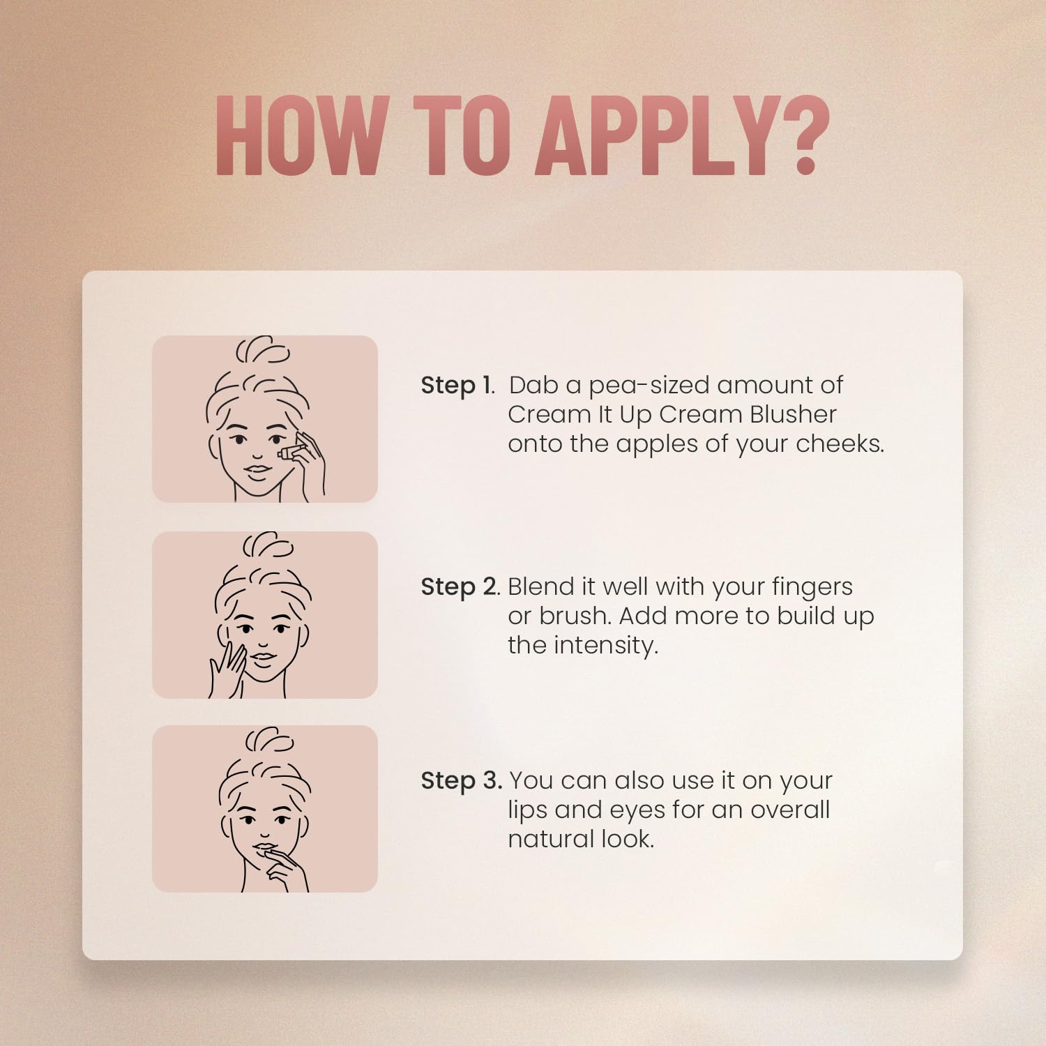 Swiss Beauty Cream It Up Blush | Highly pigmented | Super-blendable | Long-lasting | Enriched with Shea Butter | Multipurpose | Shade-04 Copper Cheeks, 10ml