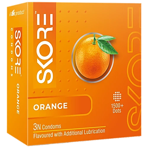 Skore Orange Flavoured, 3 pcs
