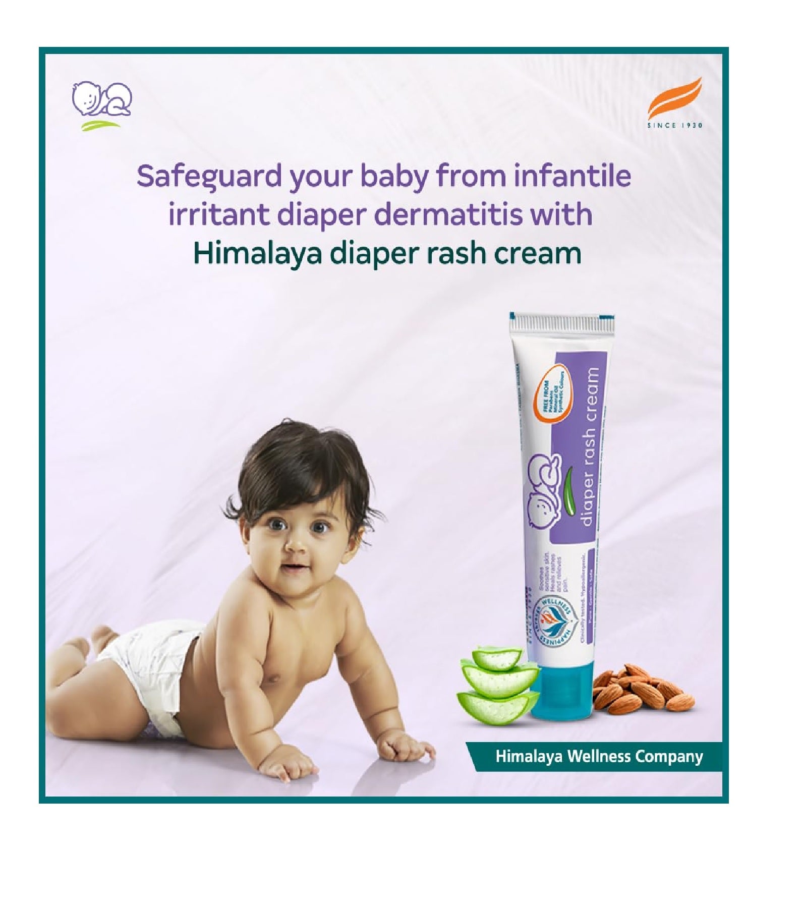 Himalaya Baby Diaper Rash Cream (50g) – Rapid Relief & Protection