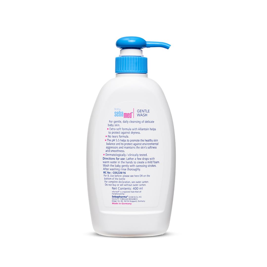 Sebamed Baby Gentle Wash, Protects Skin from Dryness 400 ml