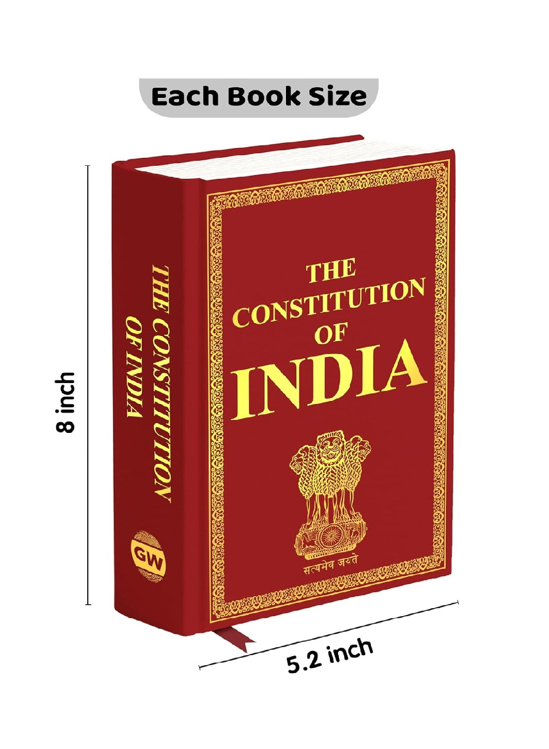 The Constitution of India (Deluxe Hardbound Edition) (Latest and Updated) Hardcover Book