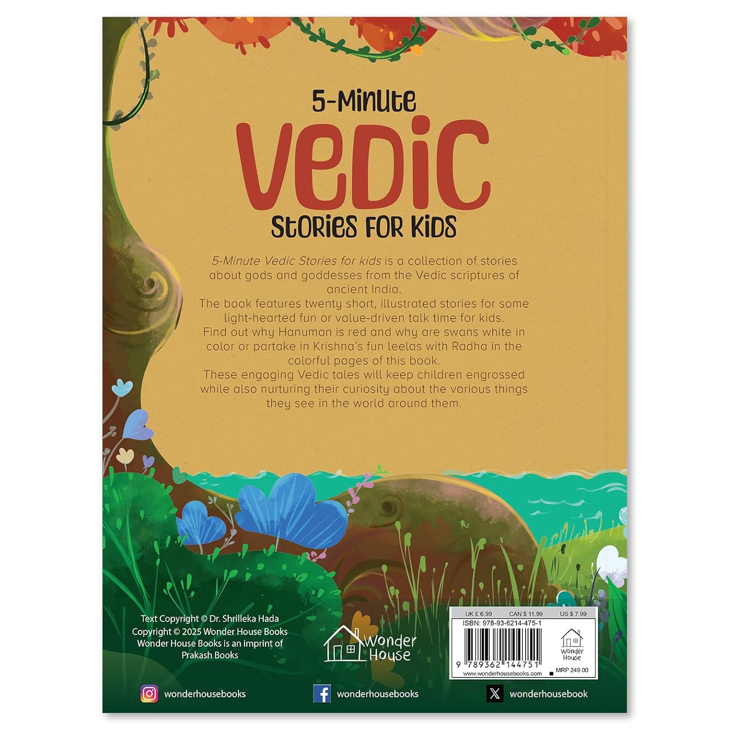 5 Minute Vedic Stories for Kids Paperback Book