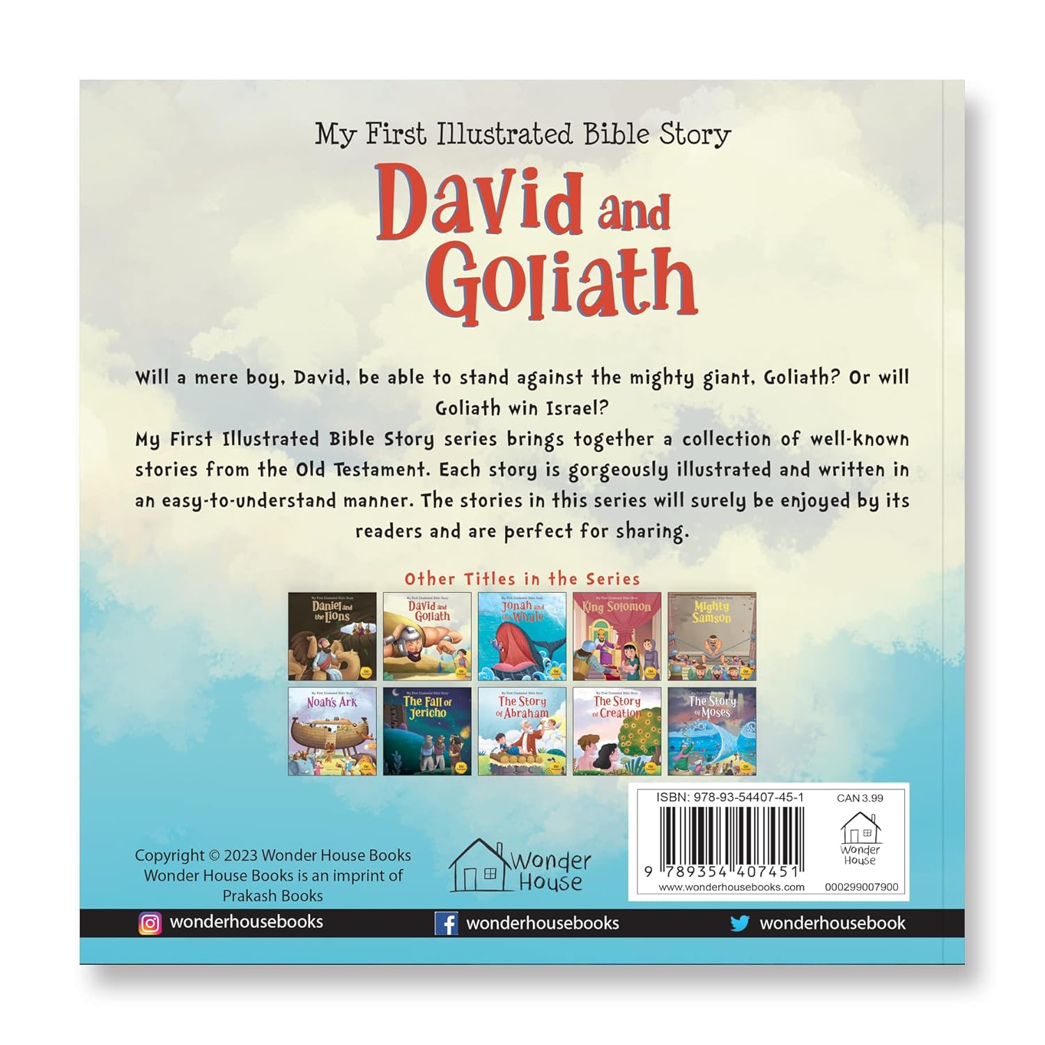 My First Illustrated Bible Story: David and Goliath Paperback  Book