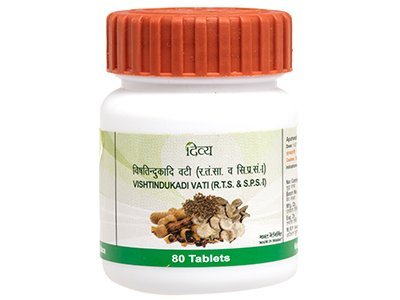 Patanjali Divya Vishtindukadi Vati 80 Tablets For Acute Nerve Related Pain