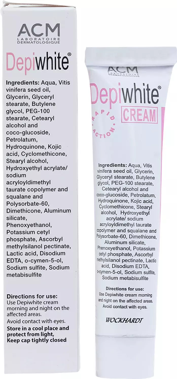 Depiwhite Cream (15ml) For Dark Spots, Skin Redness, Skin Tone, Depigmentation
