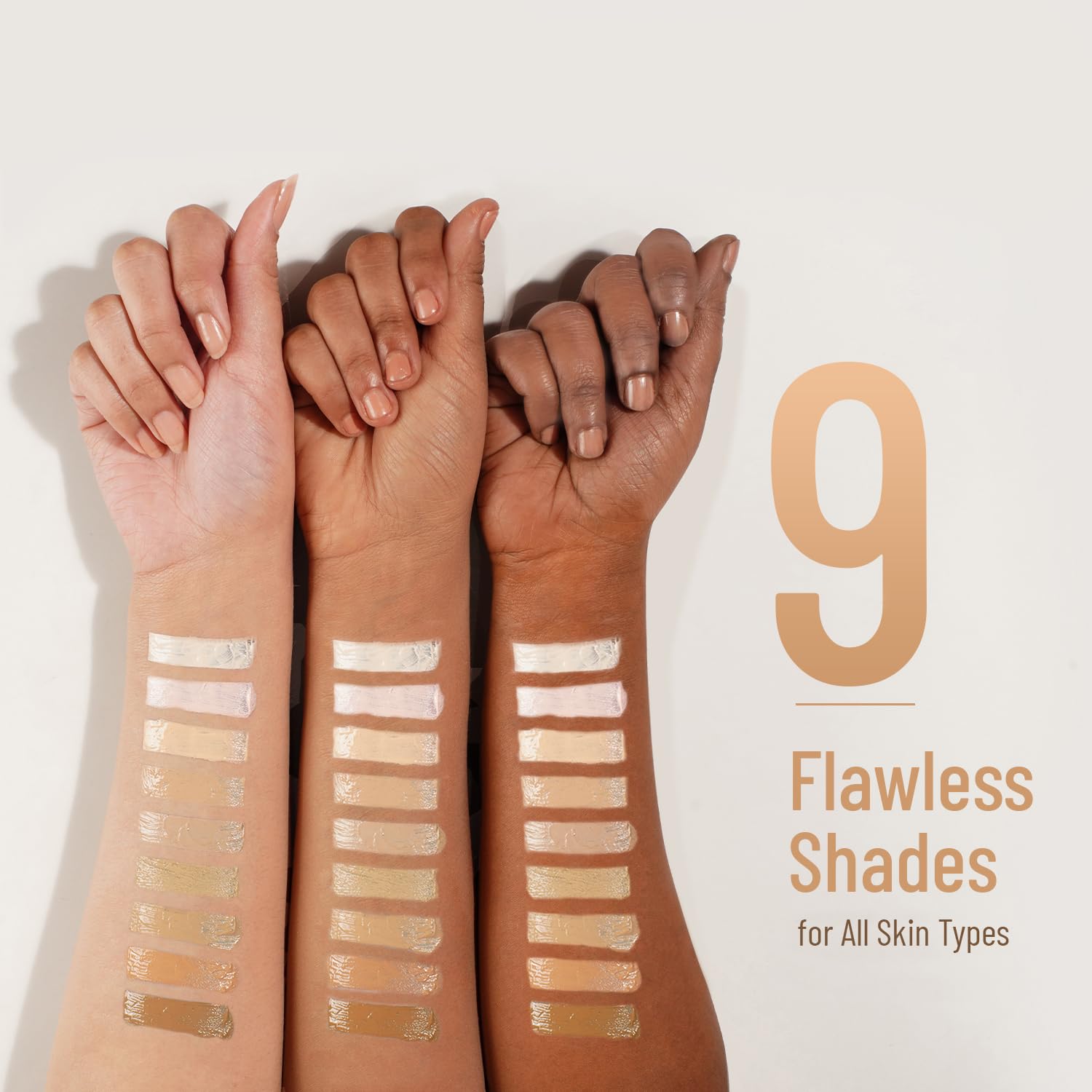 Swiss Beauty High Performance Foundation | Water-Resistant | Medium To Buildable Coverage Liquid Dewy Finish | Lightweight | Easy To Blend | With Vitamin C & Niacinamide | 03 Natural Beige, 55G