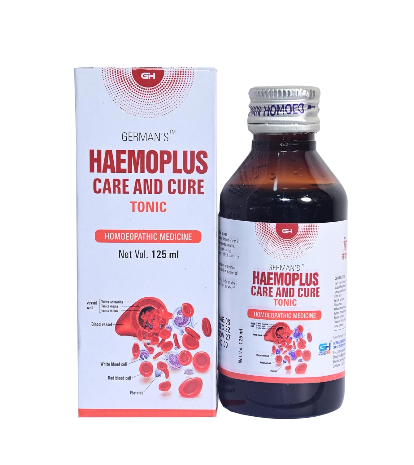 German Homeo Care & Cure Haemoplus Tonic 125ml