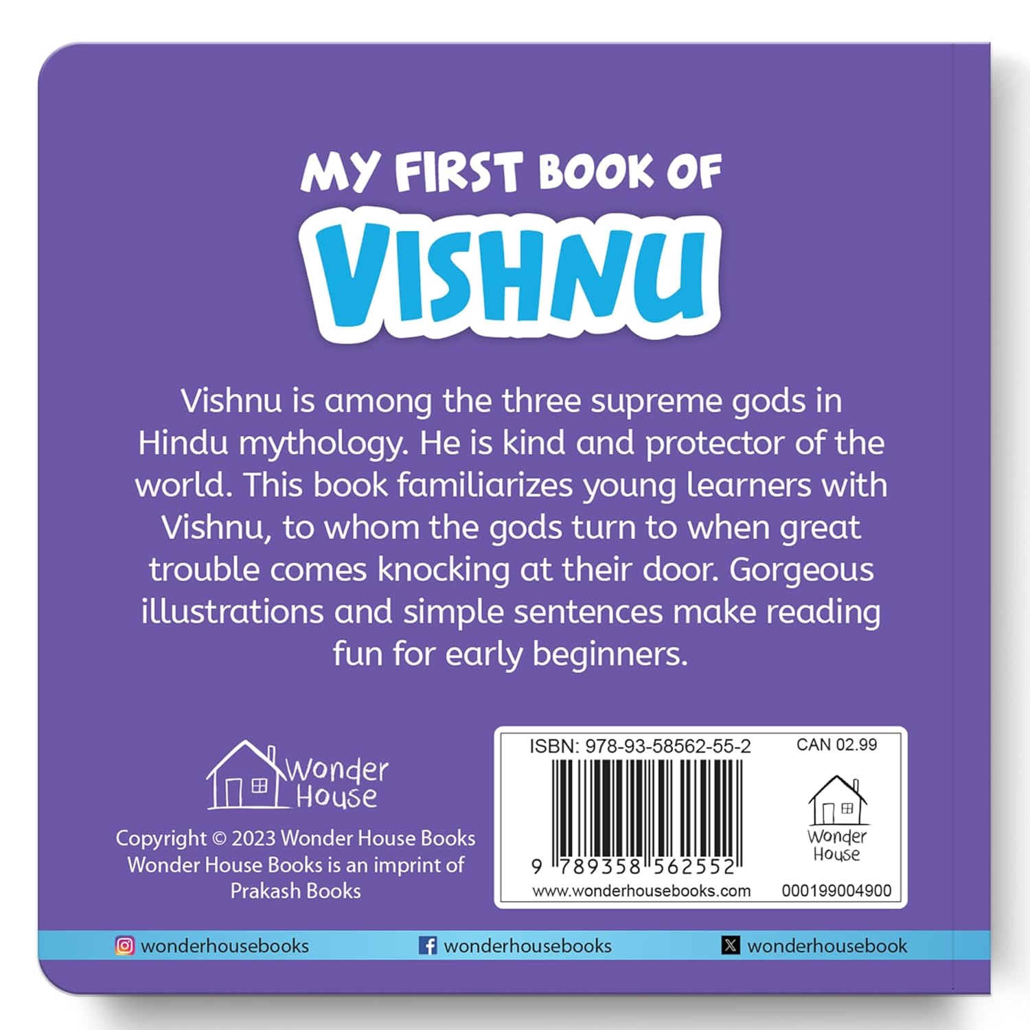 My First Book of Vishnu – Illustrated Board Book for Kids