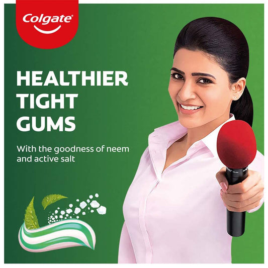 Colgate Active Salt Neem Toothpaste, Germ Fighting Toothpaste For Healthy, Tight Gums, Oral Care 200G