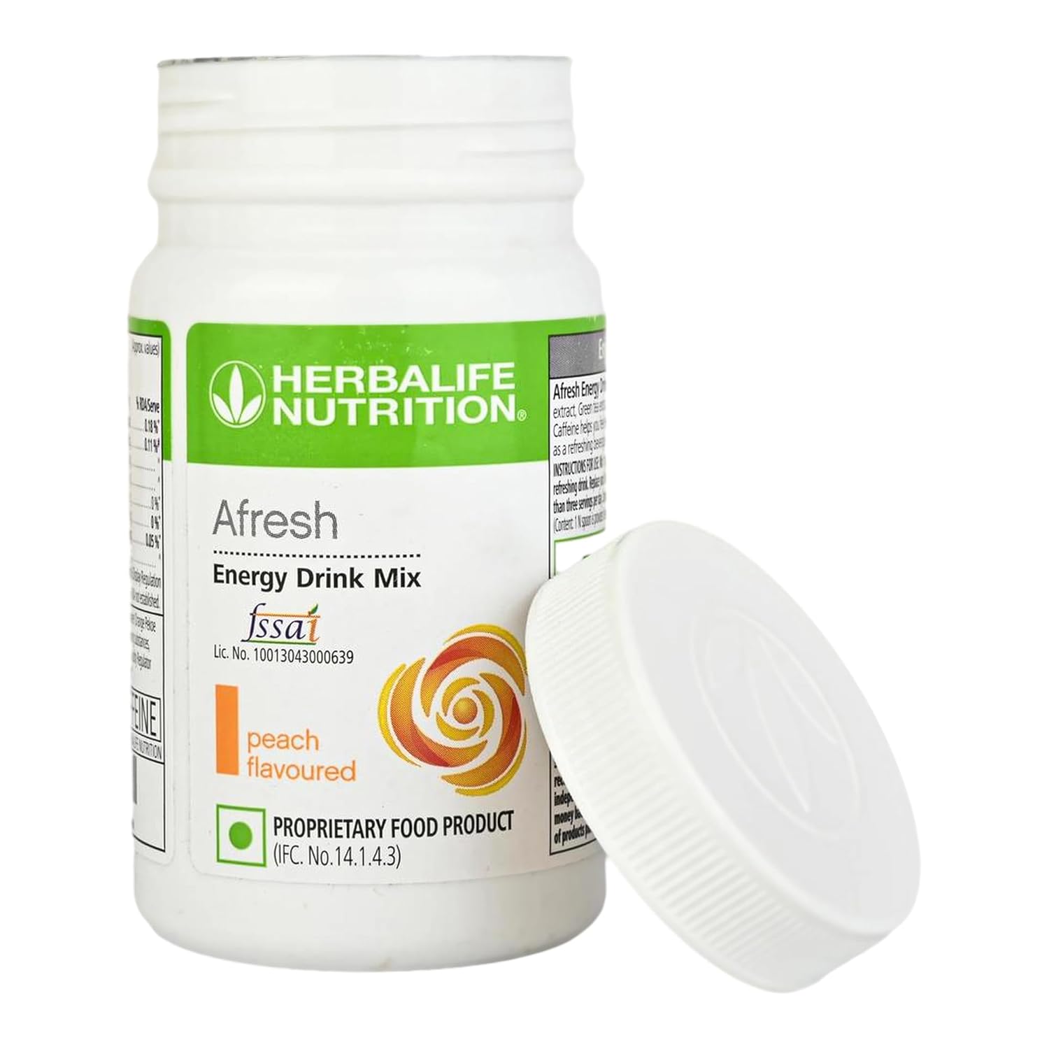Herbalife Afresh Energy Drink Mix - 50 gm - Peach