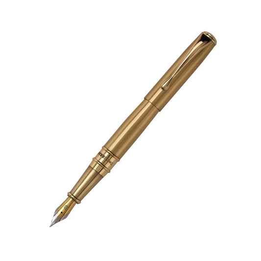 SWISSBRAND Lumina 2536 High-gloss gold lacquer Fountain Pen with gold trim