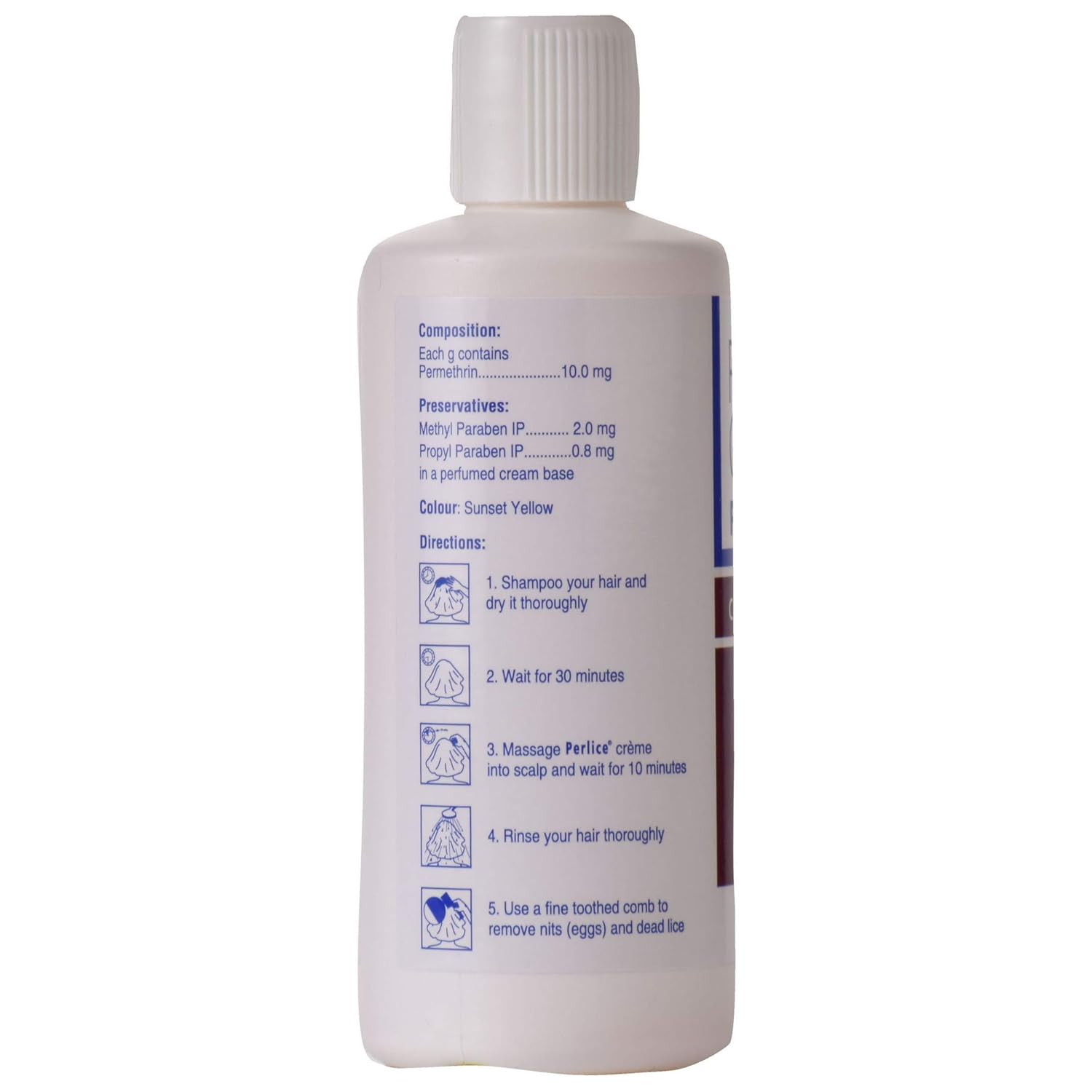 Perlice Creme Rinse - Bottle of 120 g Cream
