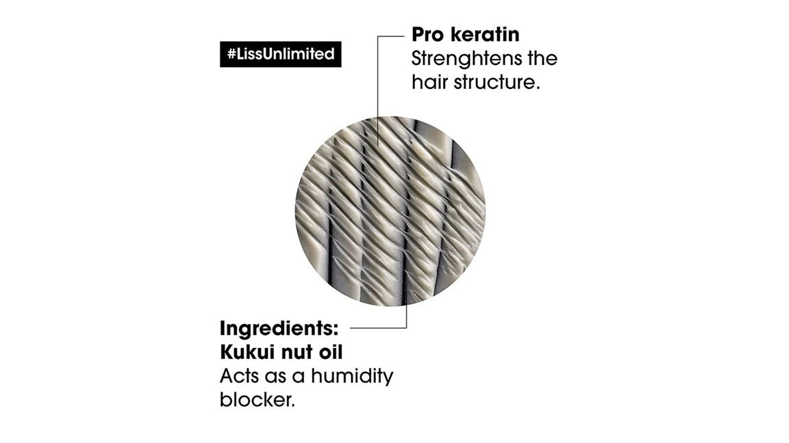 LOreal Paris Liss Unlimited Hair Mask With Pro-Keratin, Serie Expert - 250 gm