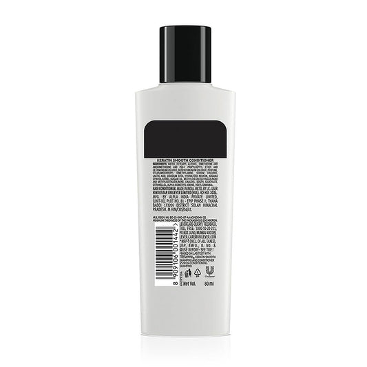 TRESemme Keratin Smooth Conditioner 80ml With Keratin Protein and Argan Oil | Salon-Like Smooth Hair | Up To 72H Frizz Control