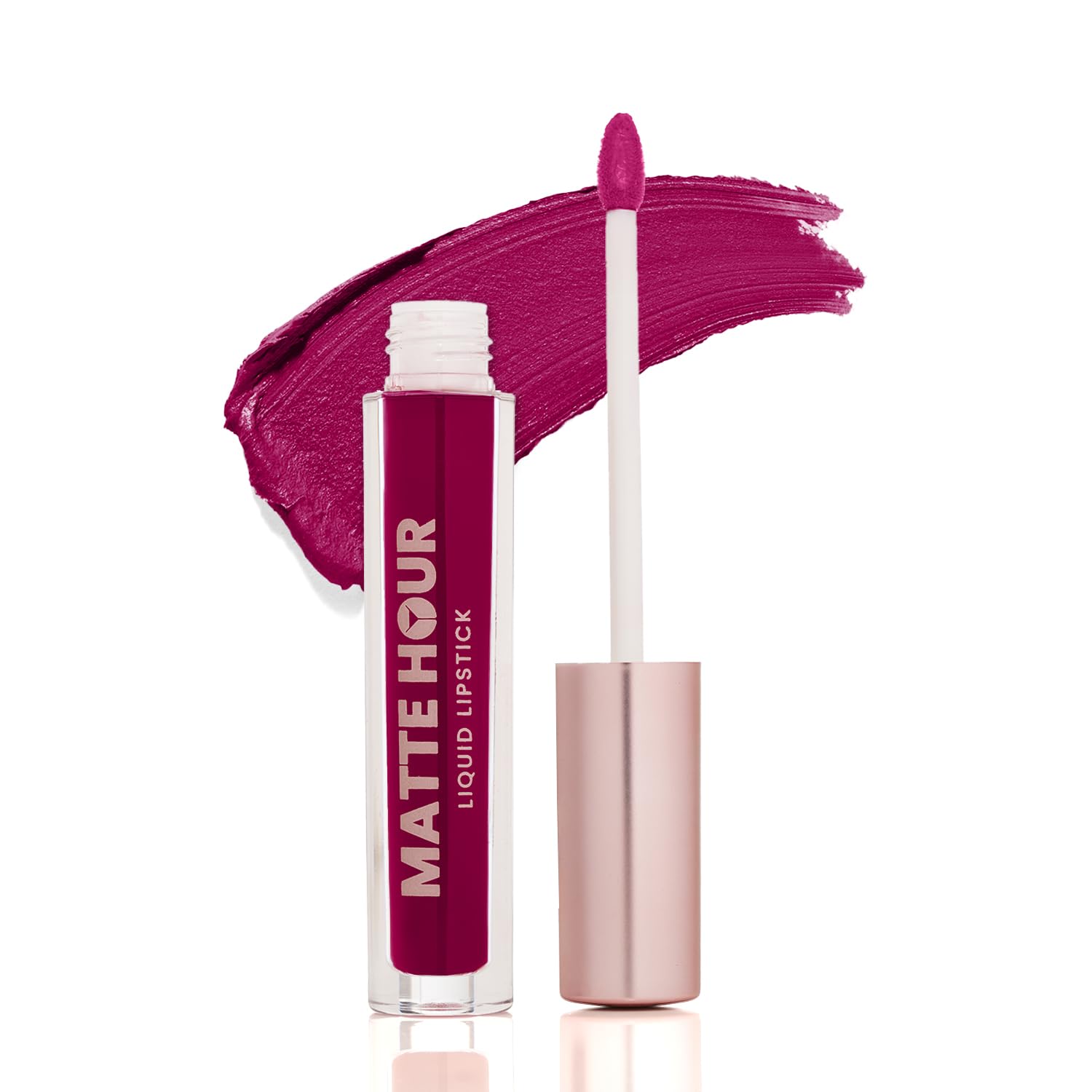 Swiss Beauty Matte Hour Liquid Lipstick | Non-Transfer Formula | Highly Pigmented | Up To 10-Hour Wear | Waterproof & Smudge-Proof | Enriched with Vitamin | Shade-13. Sangria Splash, 4.2ml