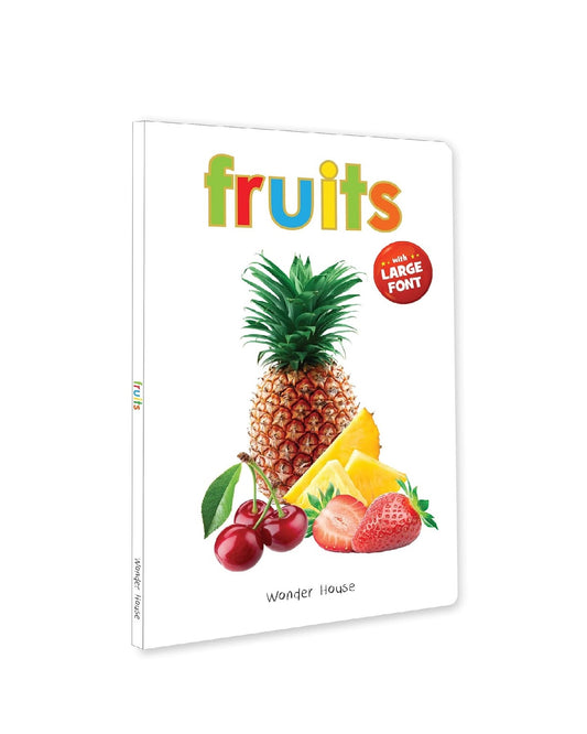 Fruits – Early Learning Board Book with Large Font: Brightly Illustrated Fruit Recognition Book for Kids |  Board book