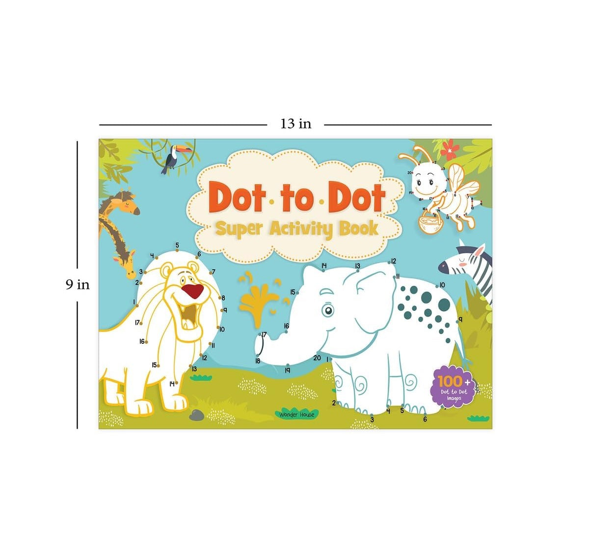Dot to Dot Super Activity Book for Kids – Join the Dots and Reveal Fun Pictures | Hardcover – Coloring Book