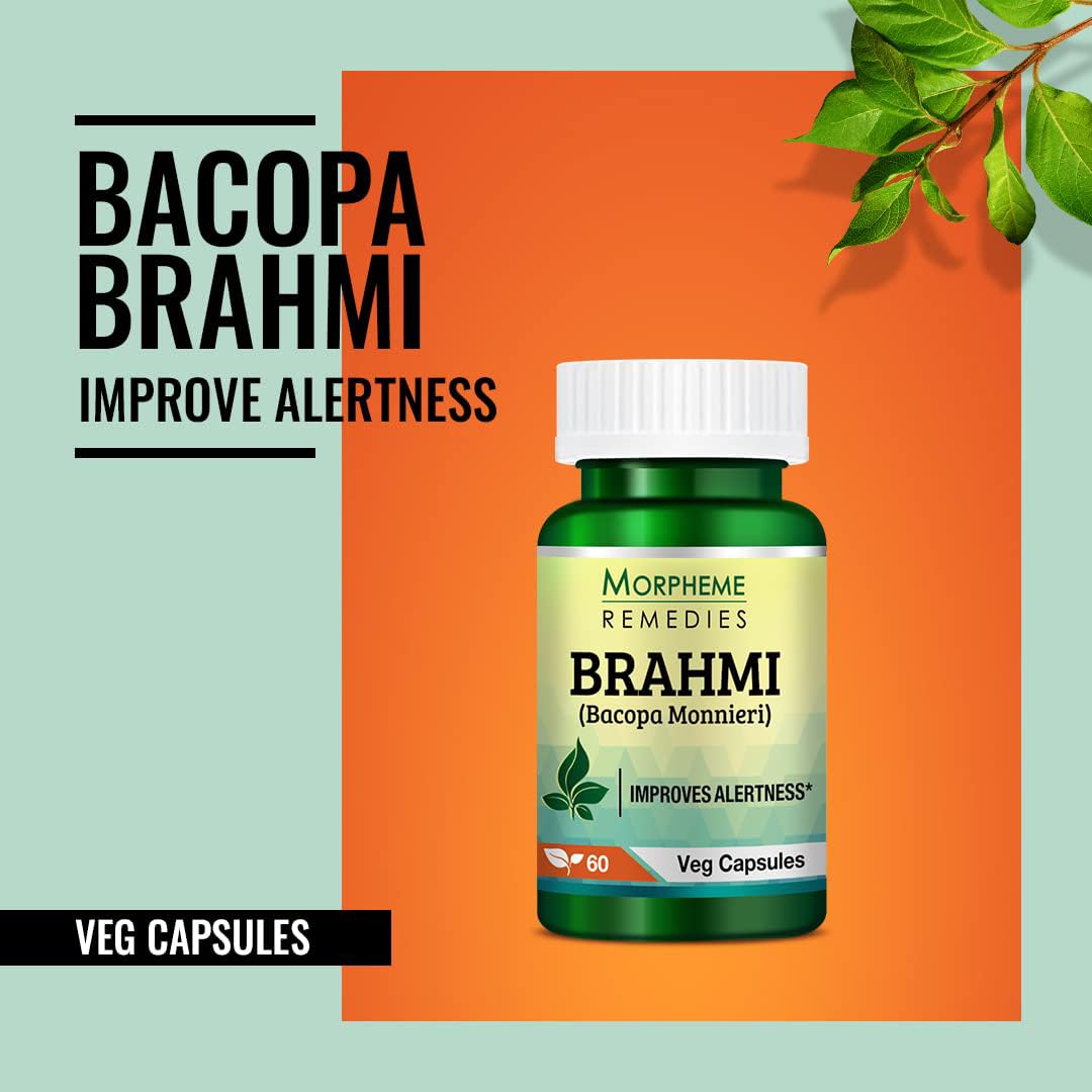 Morpheme Remedies Bacopa Brahmi Extract - 500 mg (60 Capsules)