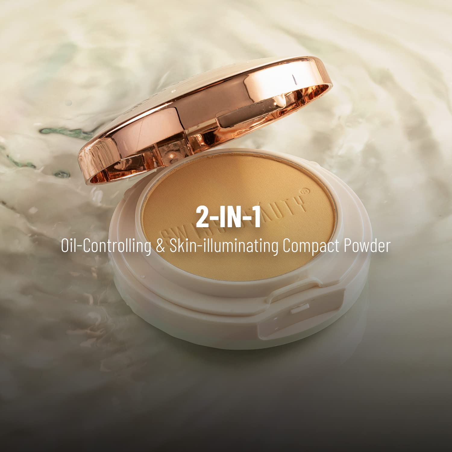 Swiss Beauty Oil Control Compact Powder | Lightweight Compact Powder For Matte Flawless Finish | Face Makeup, Shade 01 Pearl-Ivory, 20 Gm |