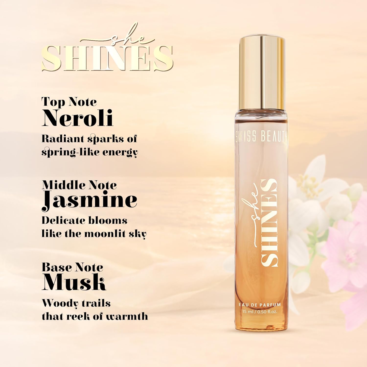 Swiss Beauty The She Edit | 3-In-1 Perfume Gift Box | Long-Lasting Fragrances | Travel-Friendly | Perfect For Gifting | 45ml