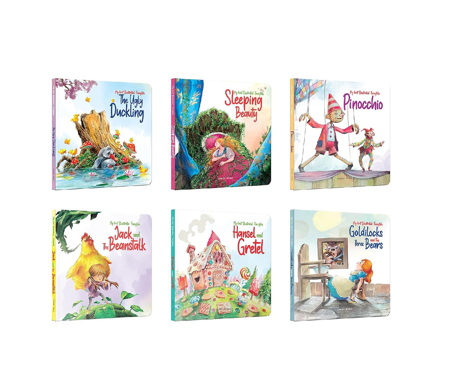 My first Illustrated Fairytales (Set of 6 Books) Board book