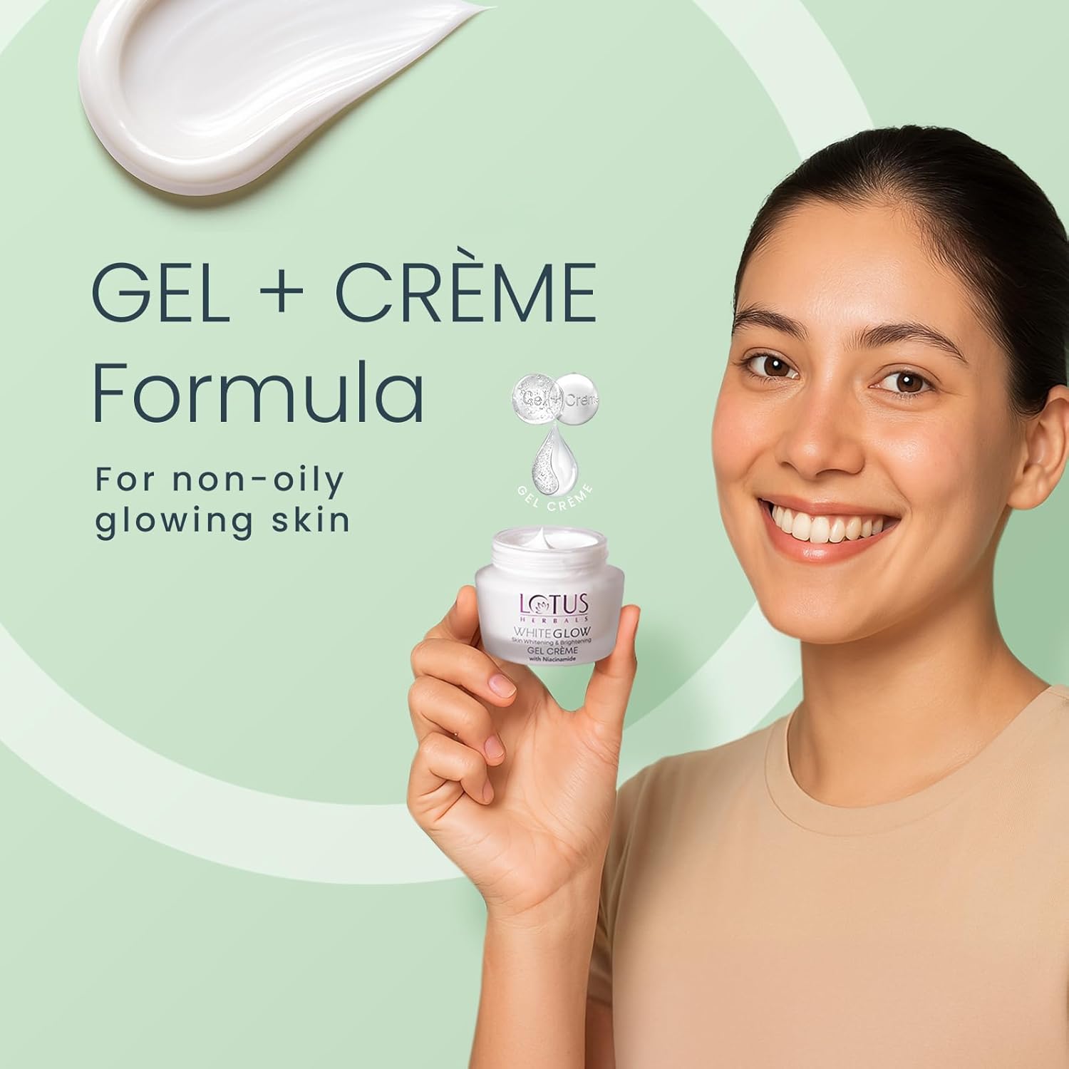 Lotus Herbals WhiteGlow Skin Whitening And Brightening Gel Cream - 40 gm