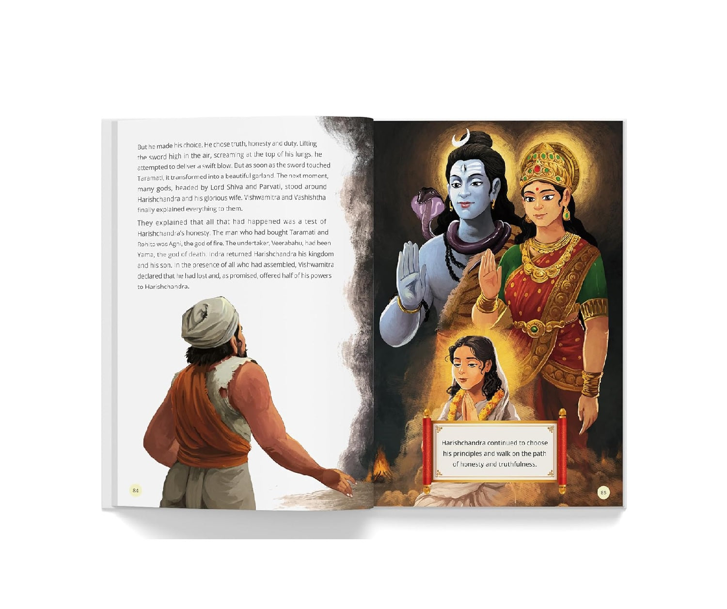 Illustrated Tales from Vedas and Puranas for Children Hardcover  Book