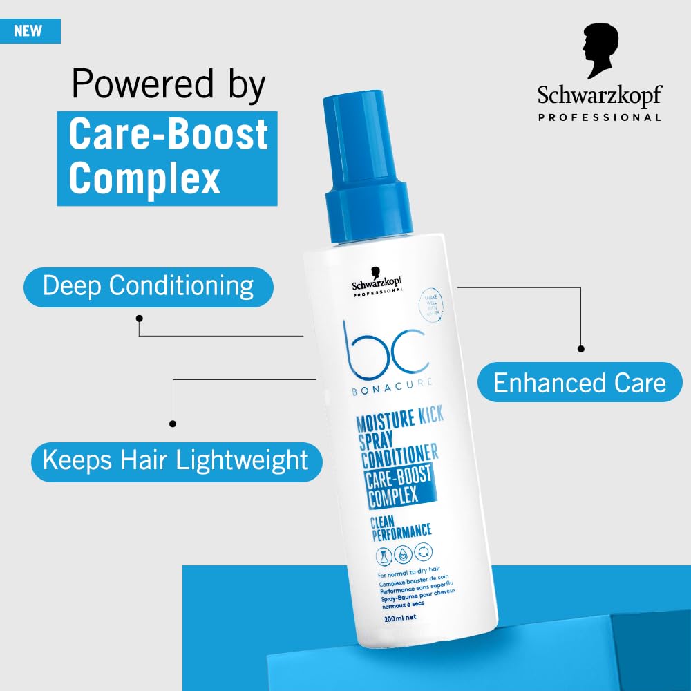 Schwarzkopf Professional Bonacure Moisture Kick Spray Conditioner with Glycerol 200ml