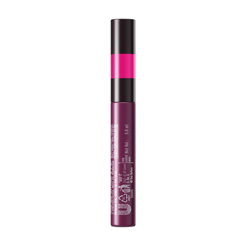 Elle 18 Lit Lip, Matte Finish, Sangria Blanca, 16 hrs Long Lasting Liquid Lipstick, Smudge and Transfer Proof Lipstick, One-stroke application, Quick Drying | 5.6 ml