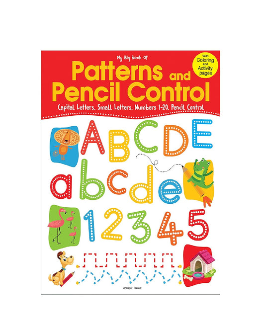 My Big Book of Patterns & Pencil Control | Fun Early Learning Workbook Hardcover  Book