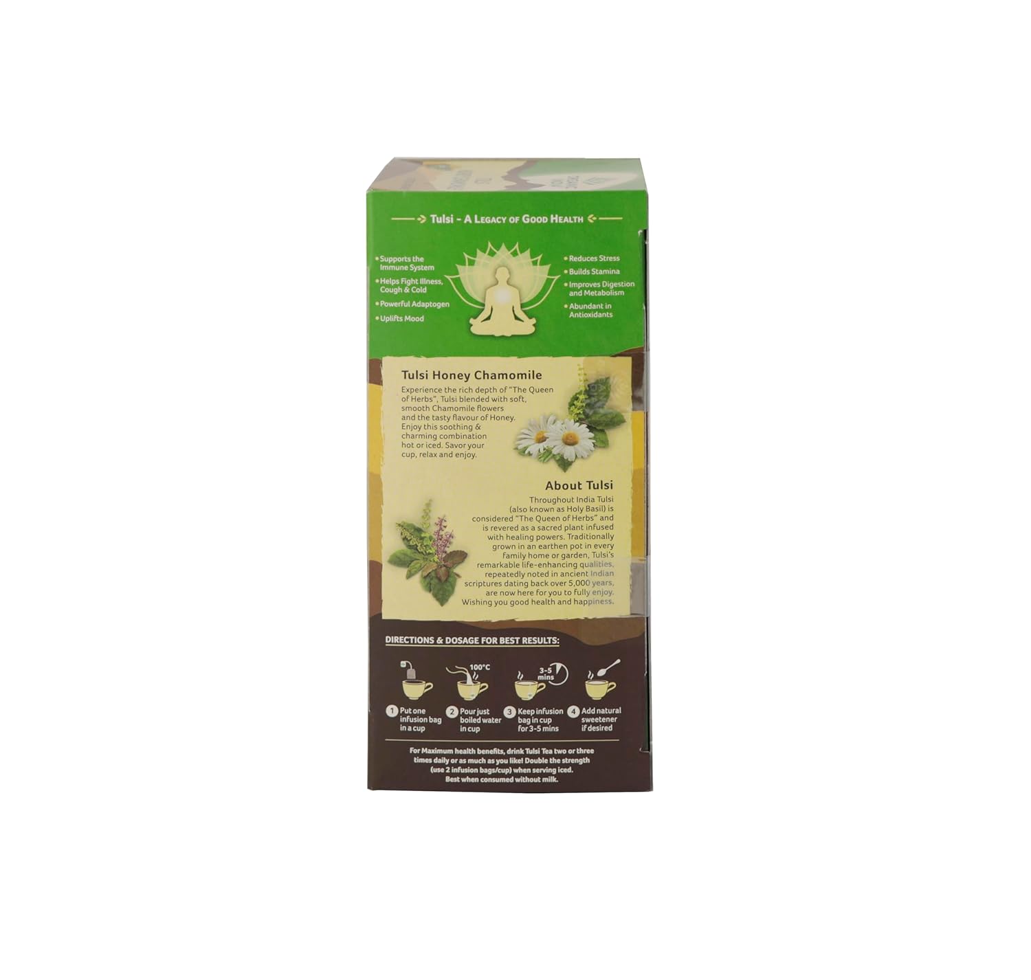 ORGANIC INDIA Tulsi Honey Chamomile 25 Tea Bags, 68 Gram