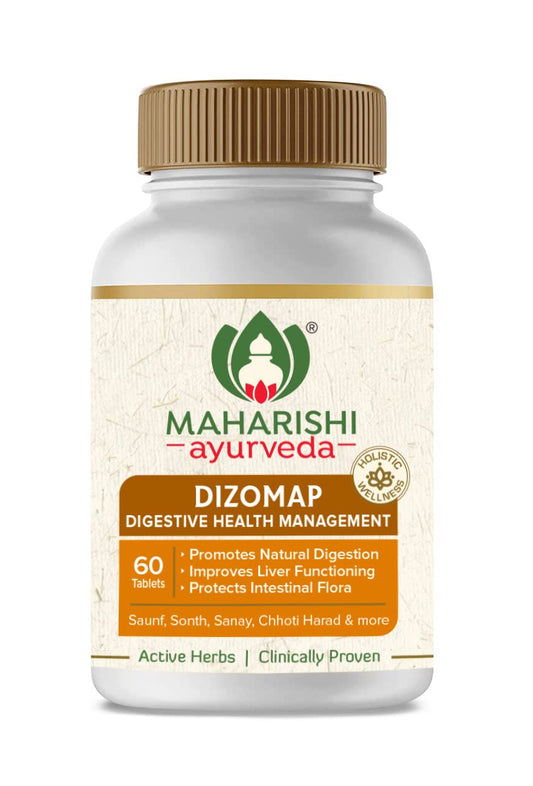 Maharishi Ayurveda Dizomap (60 Tablets) For Indigestion and Constipation | Liver Functioning and Intestinal Flora