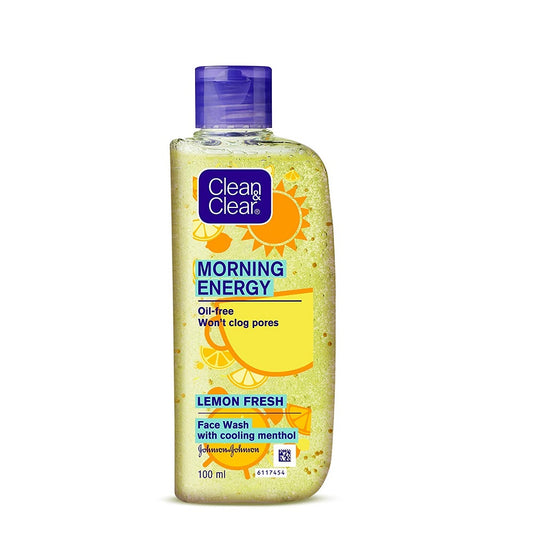 Clean & Clear Morning Energy Lemon Fresh, Yellow, 100 ml For cleansing your skin and leaving it Clean & Clear