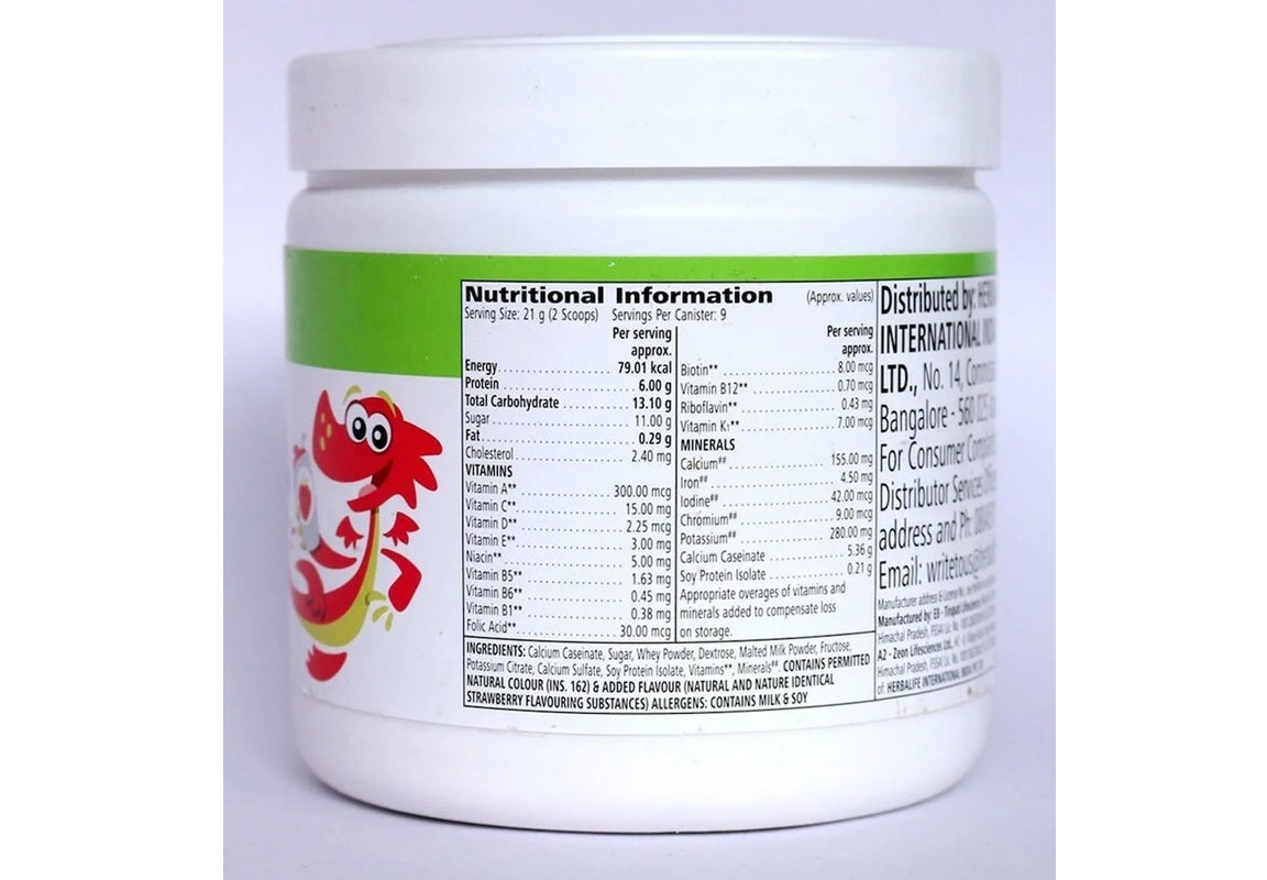 Herbalife Dino Shake - Strawberry - 200 gm