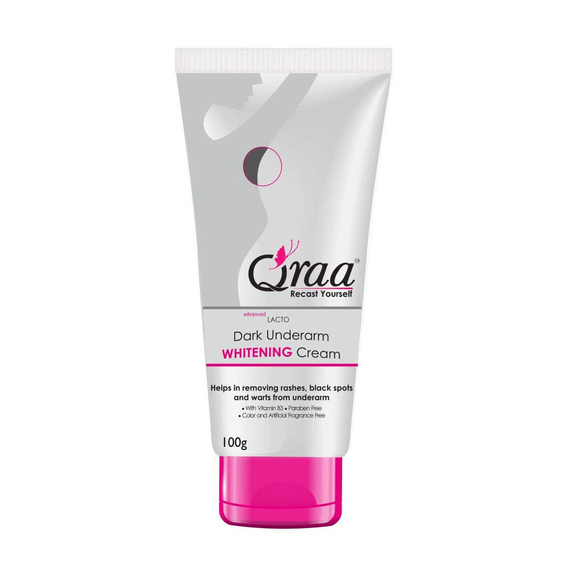Qraa Advanced Lacto Dark Underarm Cream, 100g