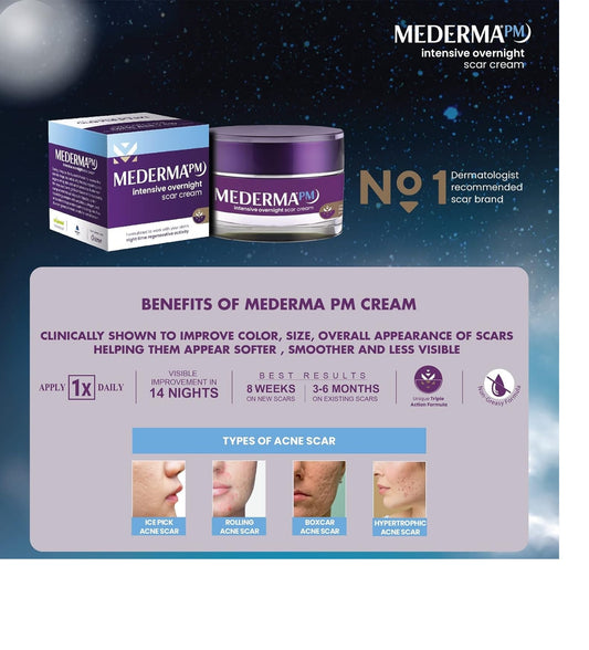 Mederma PM Intensive Overnight Scar Cream Treatment 30gm