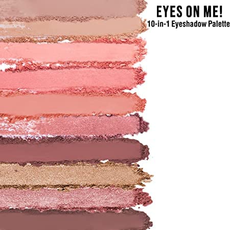 Nykaa Eyes On Me! 10-in-1 Eyeshadow Palette - Smokey at 8!