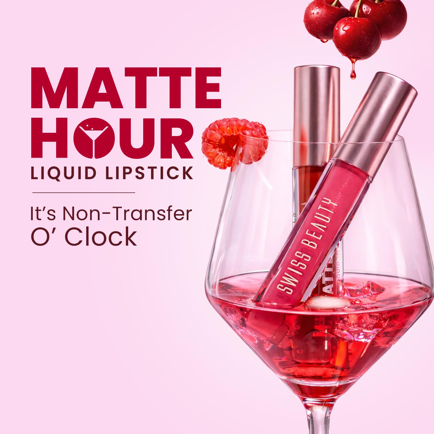 Swiss Beauty Matte Hour Liquid Lipstick | Non-Transfer Formula | Highly Pigmented | Up To 10-Hour Wear | Waterproof & Smudge-Proof | Enriched with Vitamin | Shade-11. Bloody Mary, 4.2ml