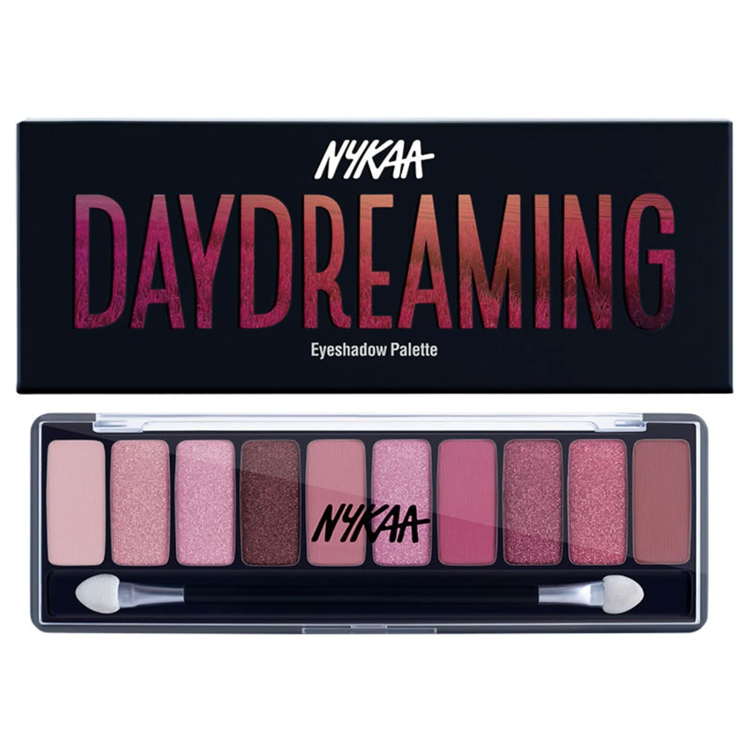 Nykaa Eyes On Me! 10-In-1 Eyeshadow Palette - Daydreaming, Multicolor, Shimmery