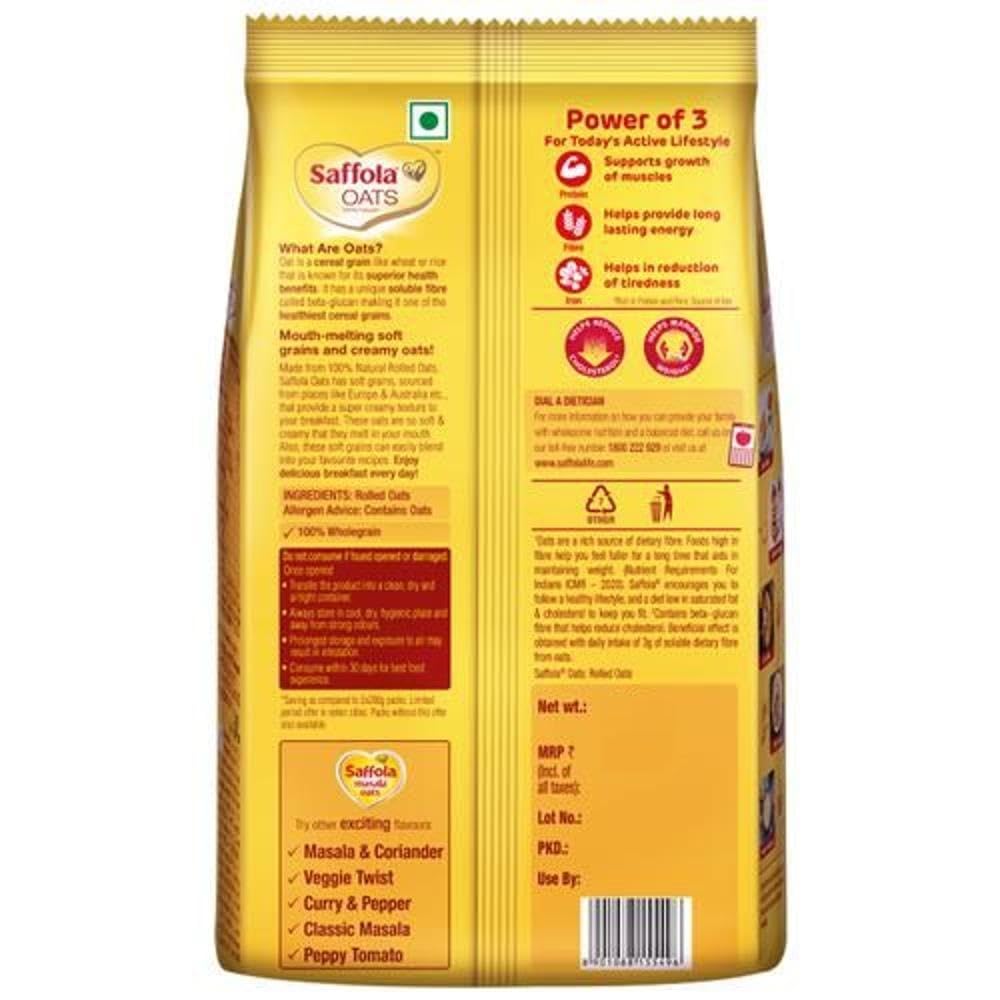Saffola Natural Soft Grains & Creamy Oats, 200g