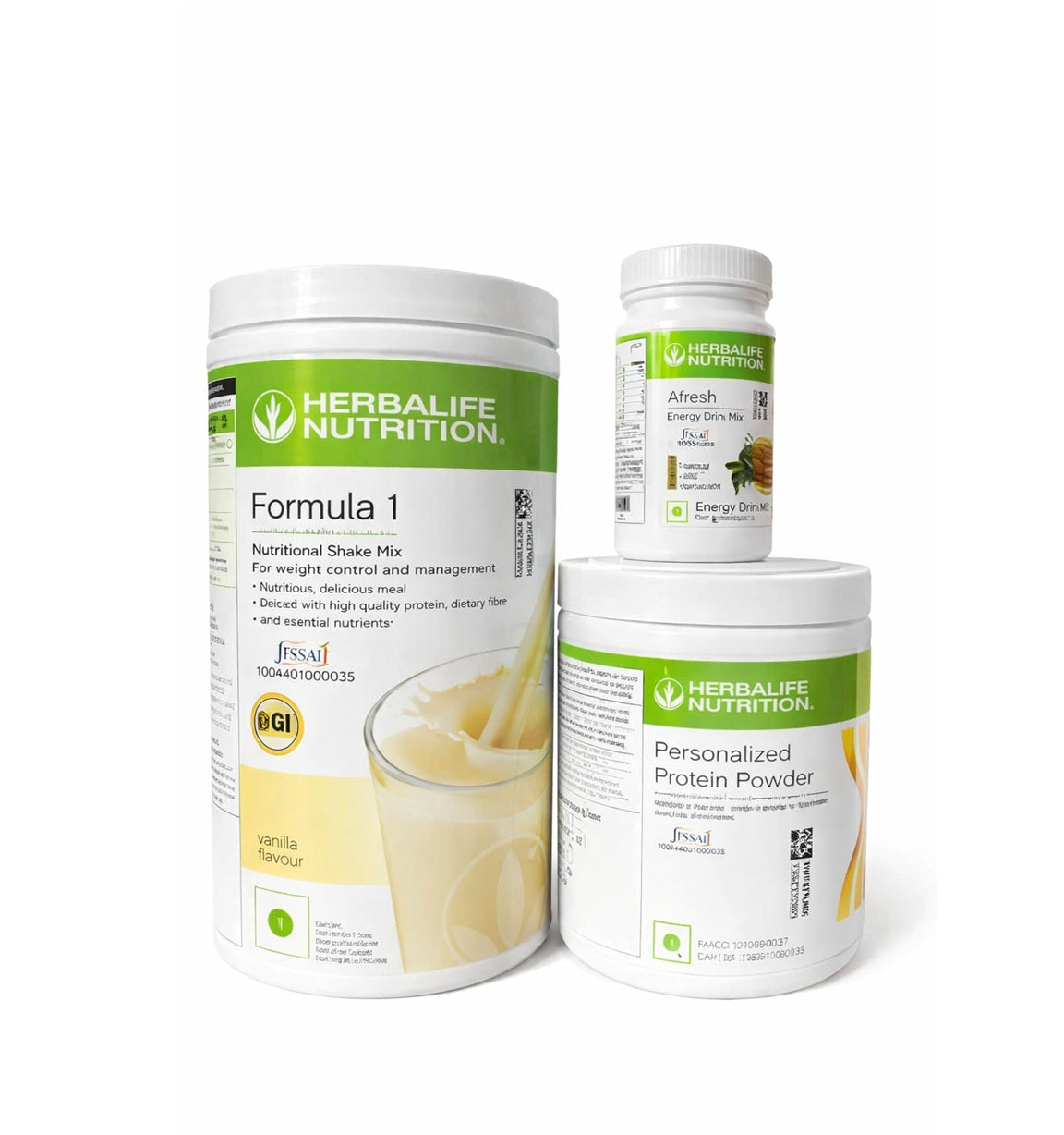 Herblife Nutrition Shake Mix French Vanila Shake 500g With Protine Powder 200g & Tulshi Afresh 50g