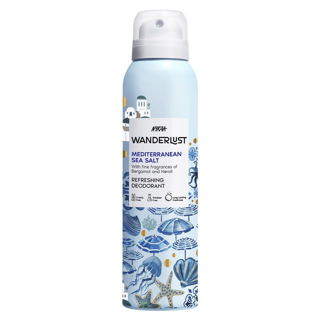 Nykaa Wanderlust Deodorant Spray - Mediterranean Sea Salt 150ml