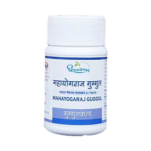 Dhootapapeshwar Mahayogaraj Guggul 60 tablet for joint stiffness, muscle disorders, digestive diseases, urinary disorders